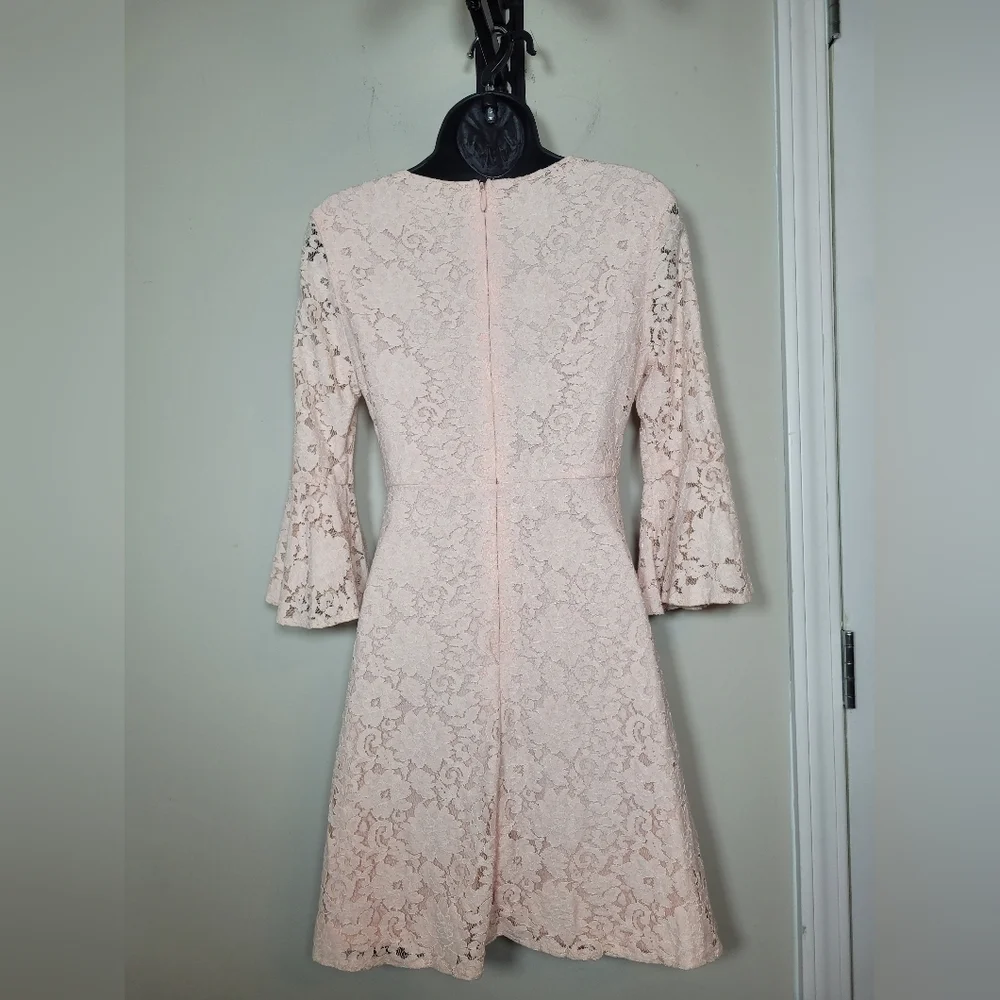 Lulus Favorite Flair Soft Pink Lace Mini Dress sz XS CD108L - Picture 3 of 11